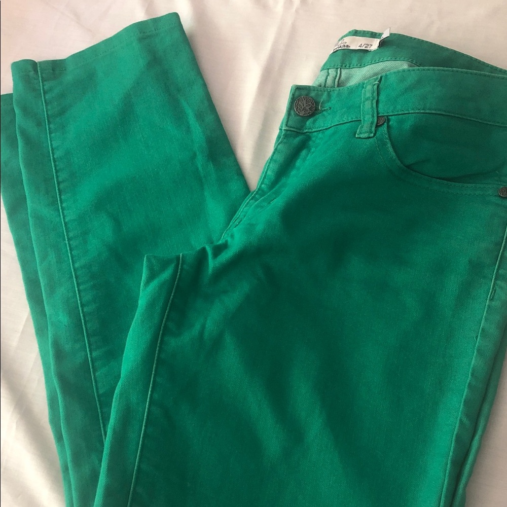 Prana Women's Skinny Jeans in Teal Green